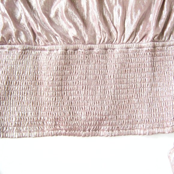 Anthropologie Shimmery Pink Top - Picture 4 of 8